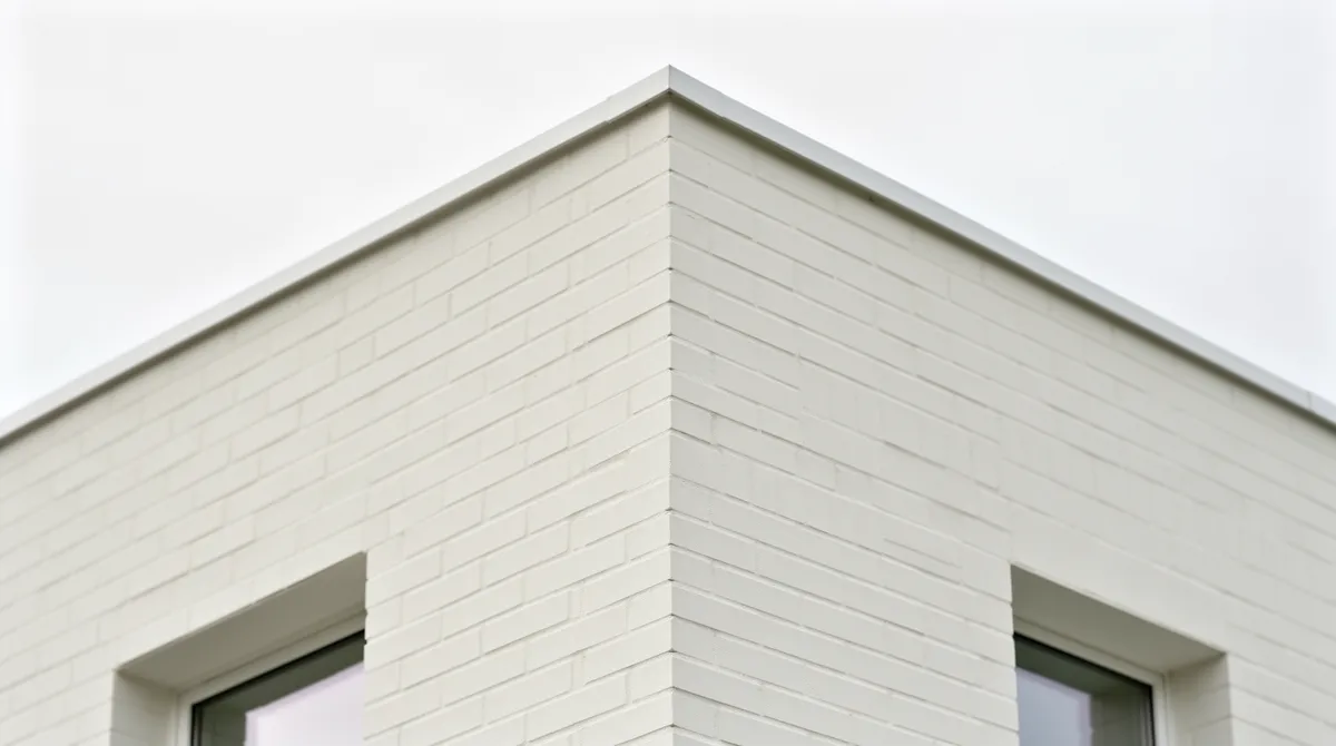 Skandinavisk byggefacade — abstrakt metafor for nordisk CMS